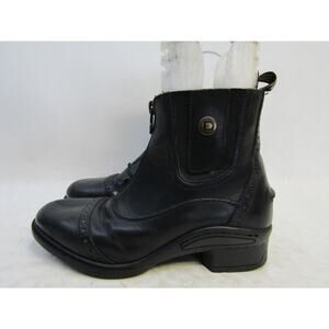 Dublin Rapture Youth Size 3 Black Leather Chelsea Zip Comfort Ankle Boots Bootie
